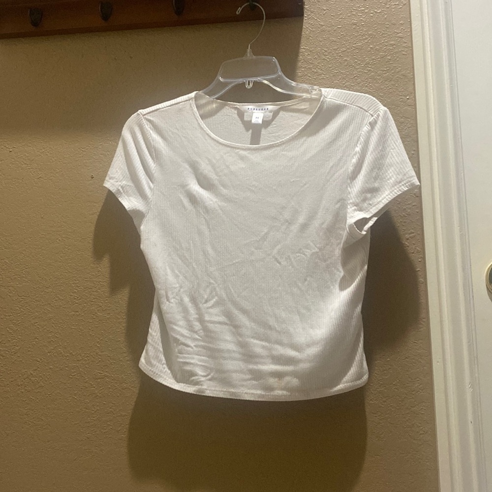 Pop sugar M top: a little tight fitting